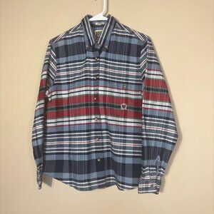 Rough Stock by Panhandle Slim, Long Sleeve Plaid Button-Down Shirt, Size M